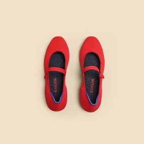 Rothy - Women - The Ballet Flat - Red Rothy New Launch innovative shoe styles