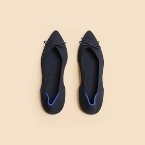 Rothy - Women - The Ballet Point - Black Rothy New Launch innovative shoe styles
