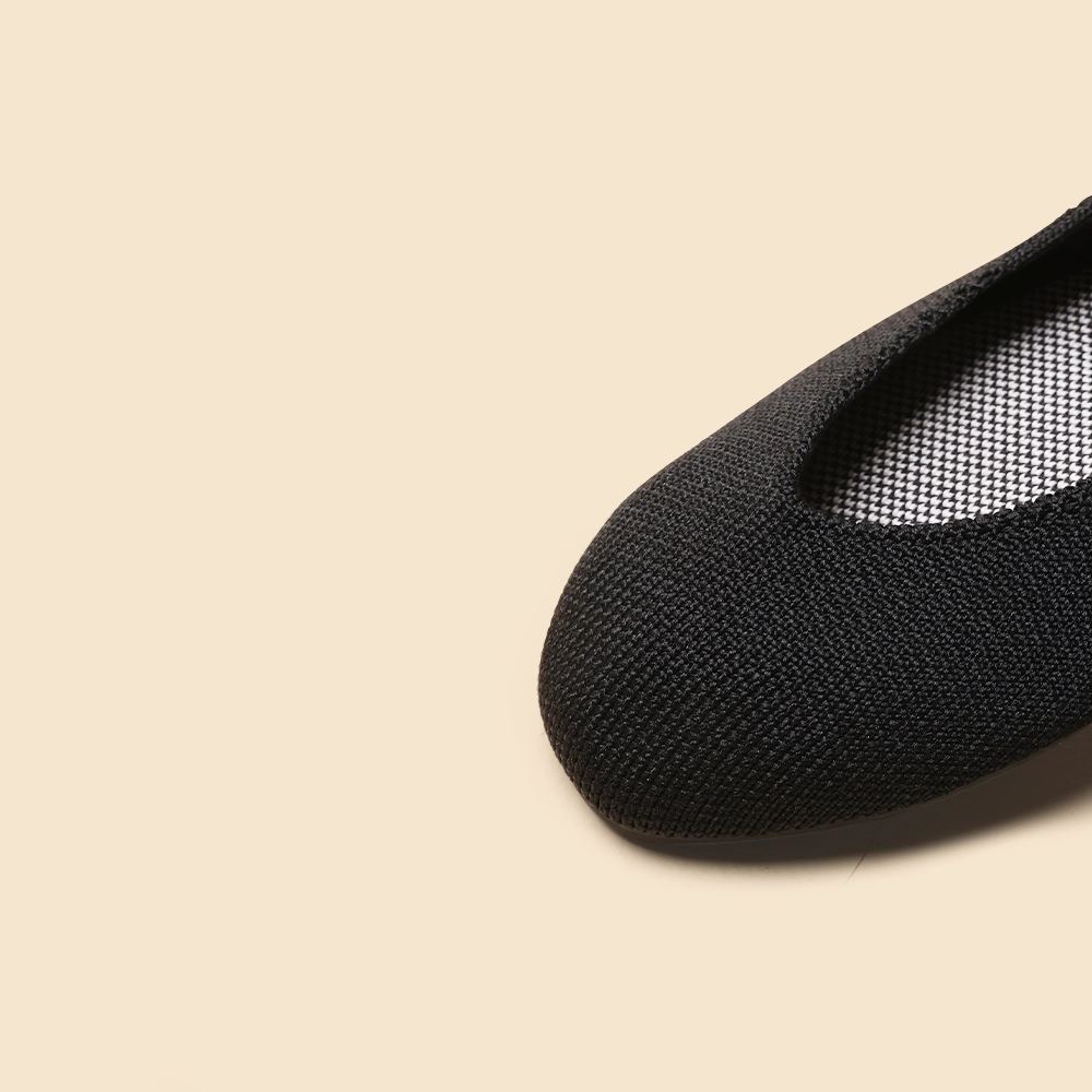 Rothy - Women - The Flat - Black (Black Sole) Rothy New Launch shoe designs