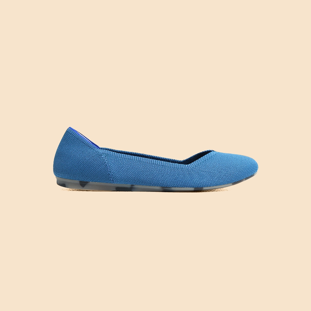 Rothy - Women - The Flat - Blue Rothy New Launch shoe designs