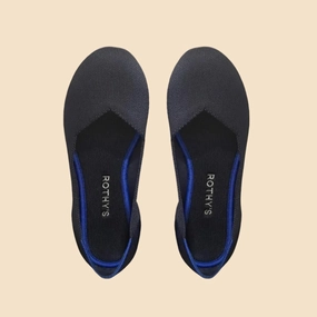 Rothy - Women - The Flat - Blue Rothy New Launch innovative shoe styles