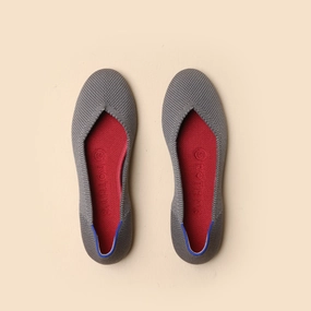 Rothy - Women - The Flat -  Charcoal Gray Rothy New Launch innovative shoe styles