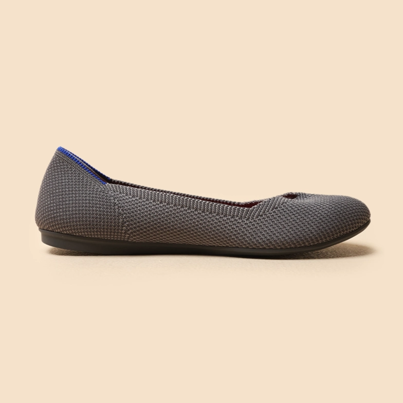 Rothy - Women - The Flat -  Charcoal Gray Rothy New Launch shoe designs