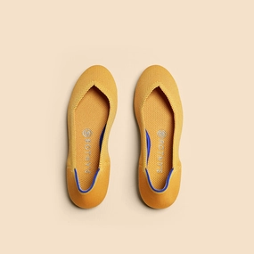 Rothy - Women - The Flat - Goldenrod Rothy New Launch innovative shoe styles