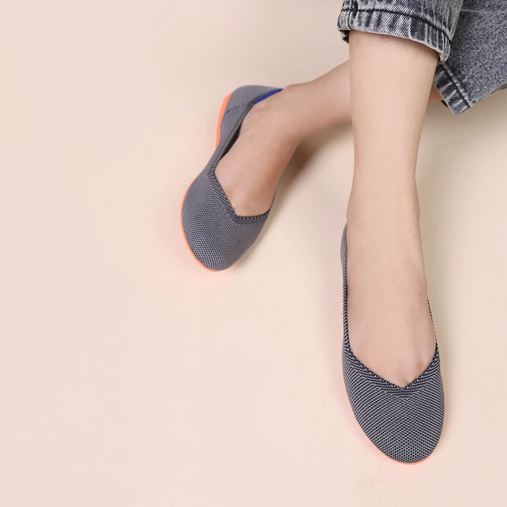 Rothy - Women - The Flat - Gray Rothy New Launch innovative shoe styles