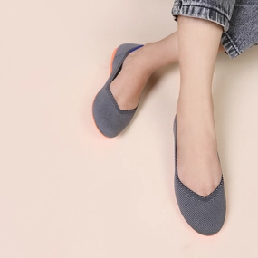 Rothy - Women - The Flat - Gray Rothy New Launch innovative shoe styles