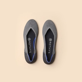 Rothy - Women - The Flat - Gray Rothy New Launch innovative shoe styles