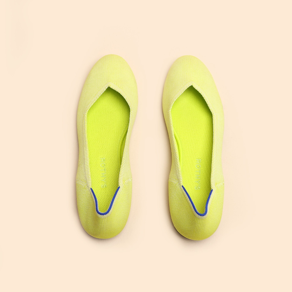 Rothy - Women - The Flat - Green Rothy New Launch innovative shoe styles