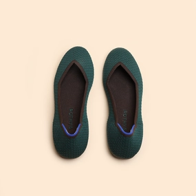 Rothy - Women - The Flat - Green Rothy New Launch innovative shoe styles