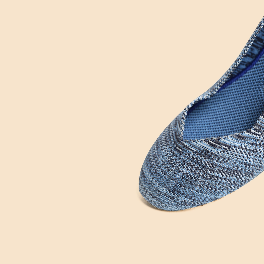 Rothy - Women - The Flat - Indigo Heather Rothy New Launch shoe designs