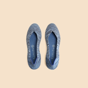 Rothy - Women - The Flat - Indigo Heather Rothy New Launch innovative shoe styles