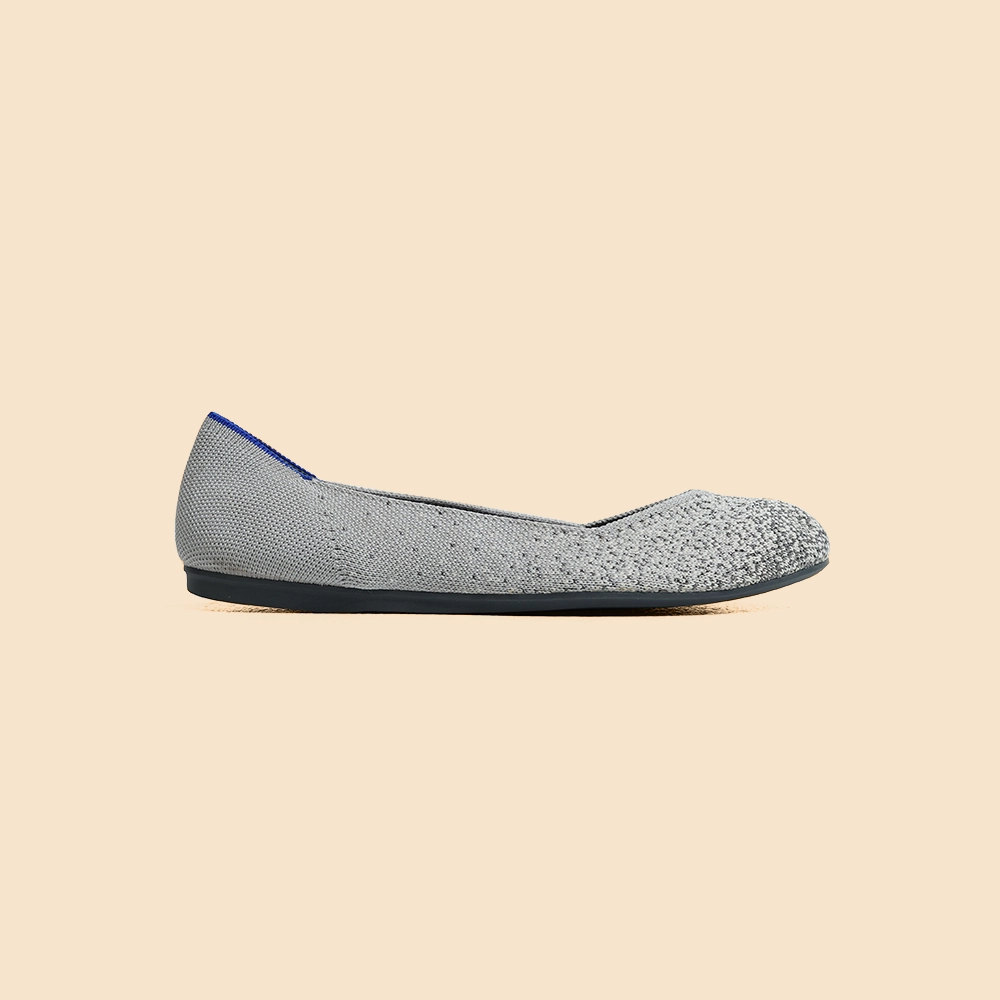 Rothy - Women - The Flat - Knite White Rothy New Launch shoe designs