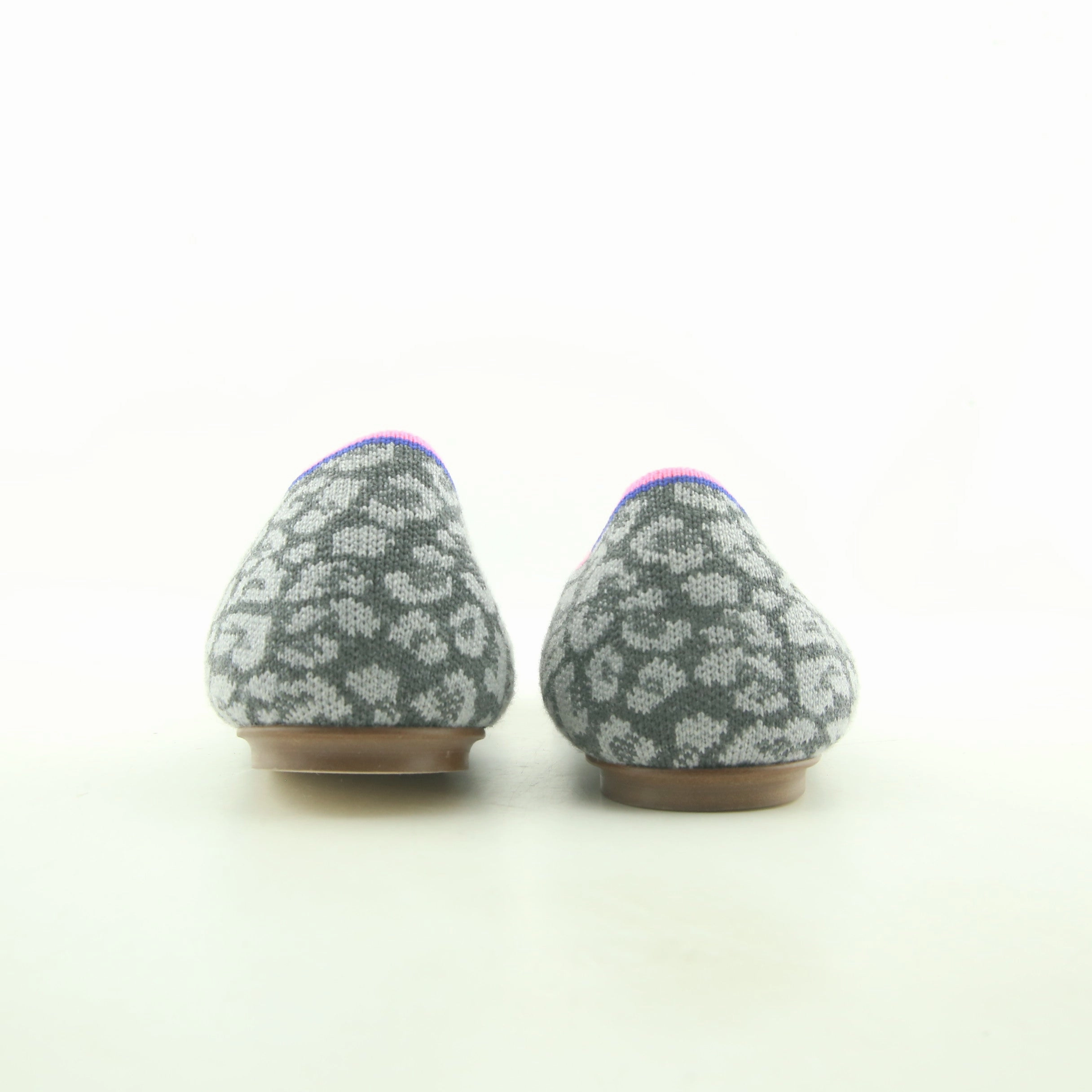 Rothy - Women - The Flat - Leopard Print Gray Rothy New Launch shoe designs