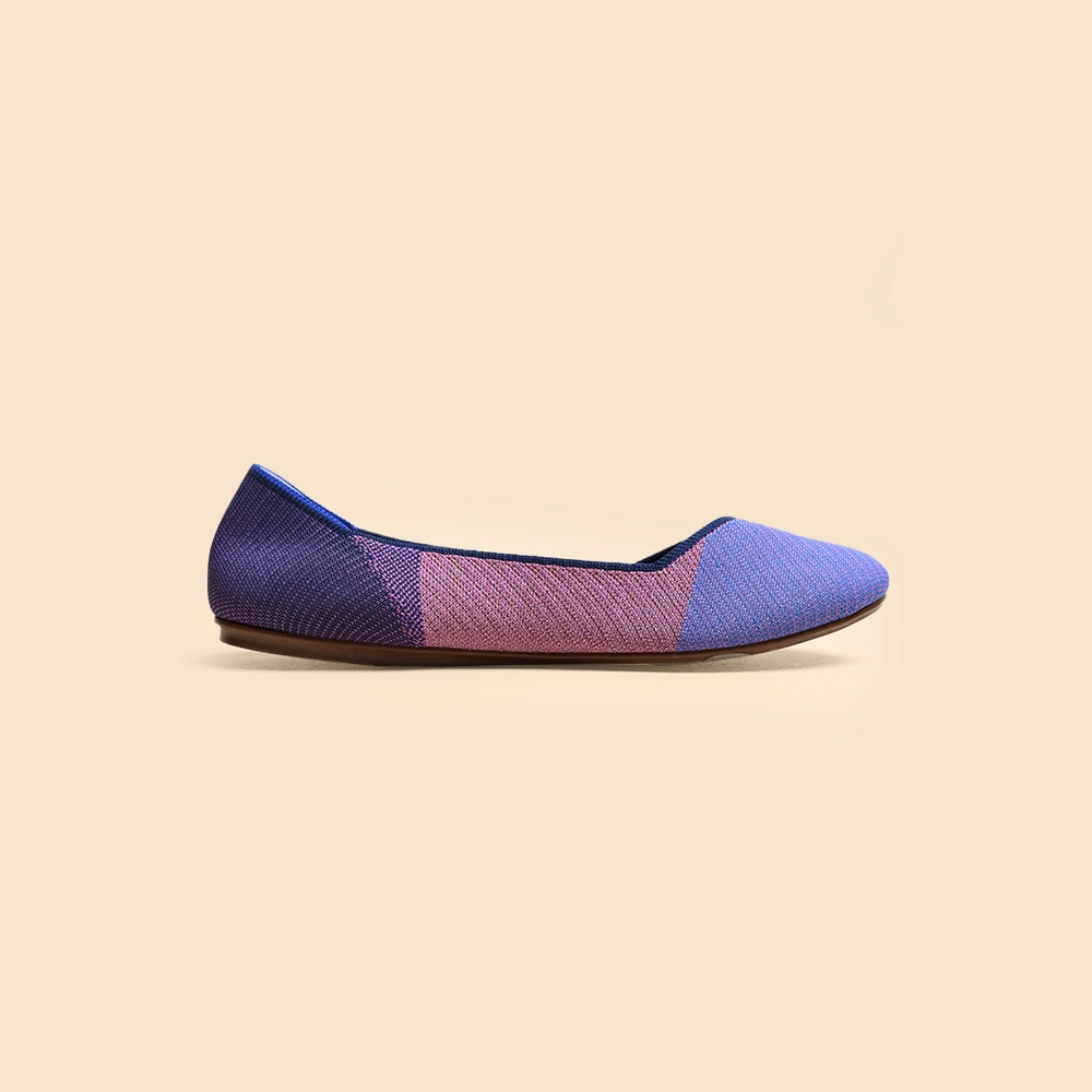 Rothy - Women - The Flat - Metallic Lilac Rothy New Launch shoe designs