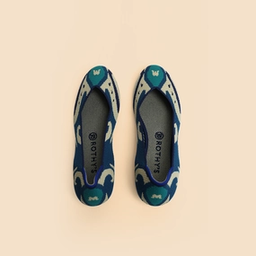 Rothy - Women - The Flat - Moroccan Blue Rothy New Launch innovative shoe styles