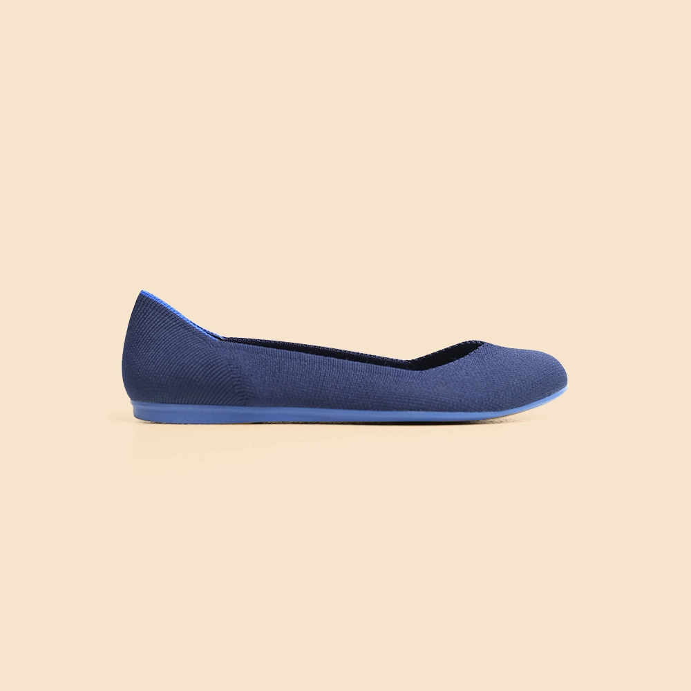 Rothy - Women - The Flat - Navy Blue Rothy New Launch shoe designs