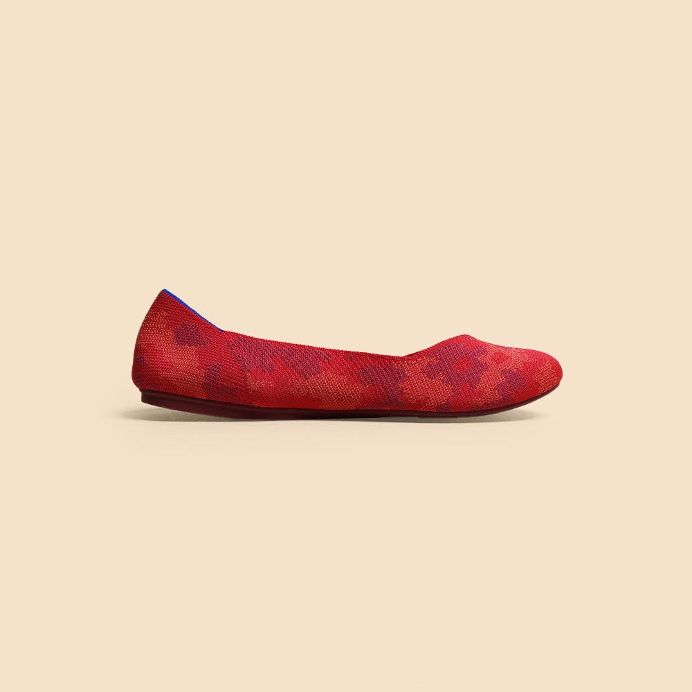Rothy - Women - The Flat - Red Botanicamo (Red Sole) Rothy New Launch shoe designs
