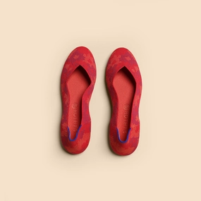 Rothy - Women - The Flat - Red Botanicamo (Red Sole) Rothy New Launch innovative shoe styles