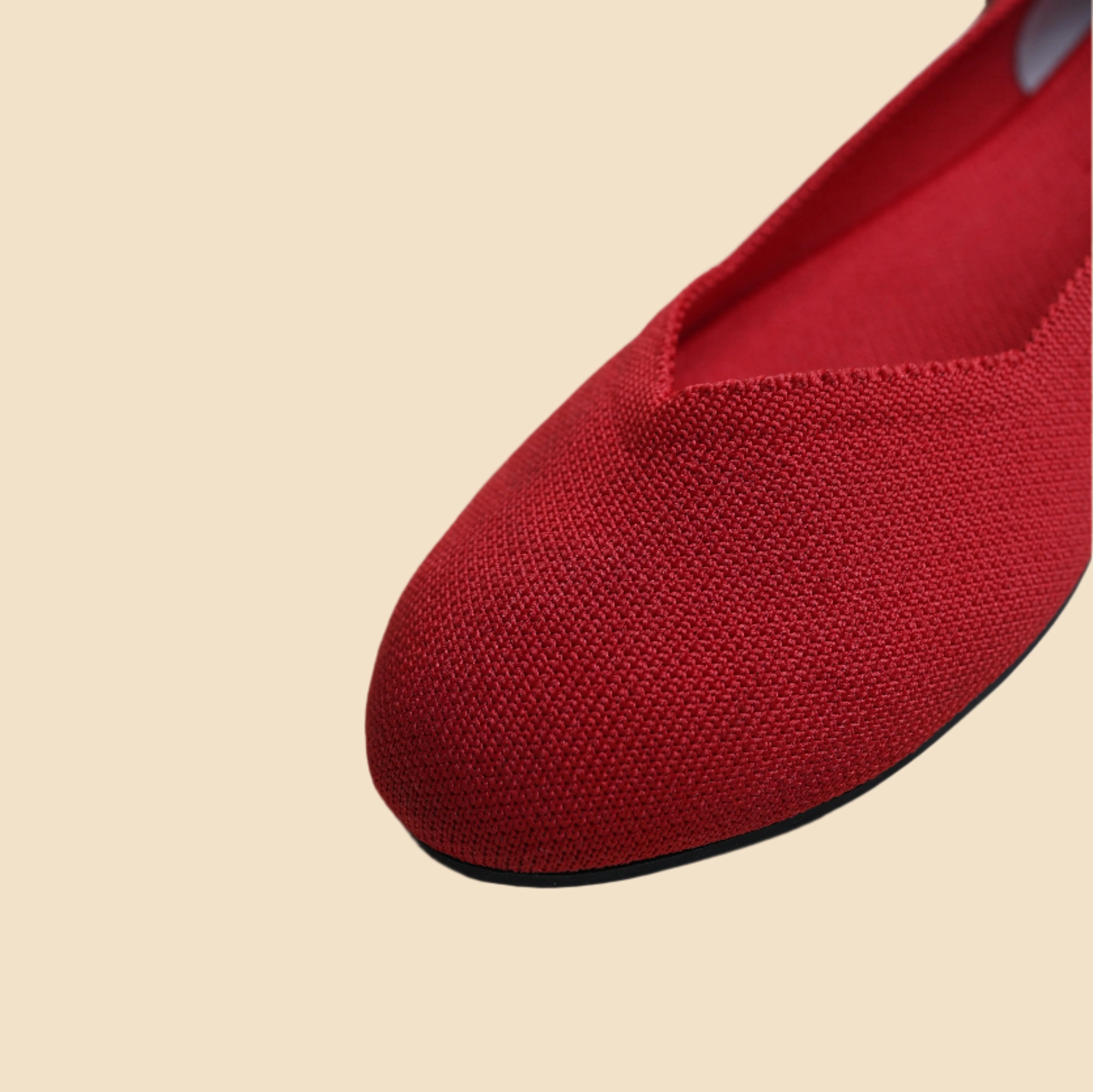 Rothy - Women - The Flat - Red Rothy New Launch shoe designs