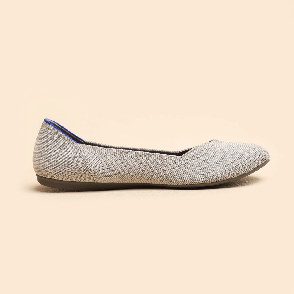 Rothy - Women - The Flat- Beige Rothy New Launch shoe designs