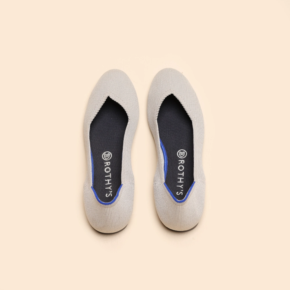 Rothy - Women - The Flat- Beige Rothy New Launch innovative shoe styles