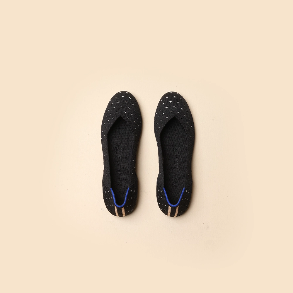 Rothy - Women - The Flat- Black Rothy New Launch innovative shoe styles
