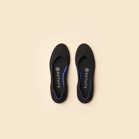 Rothy - Women - The Flat- Black Solid Rothy New Launch innovative shoe styles