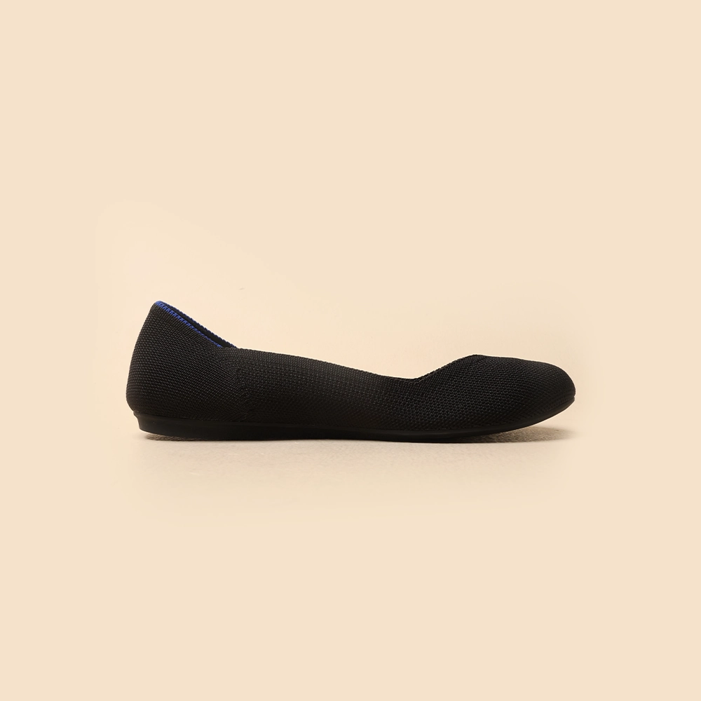 Rothy - Women - The Flat- Black Solid Rothy New Launch shoe designs