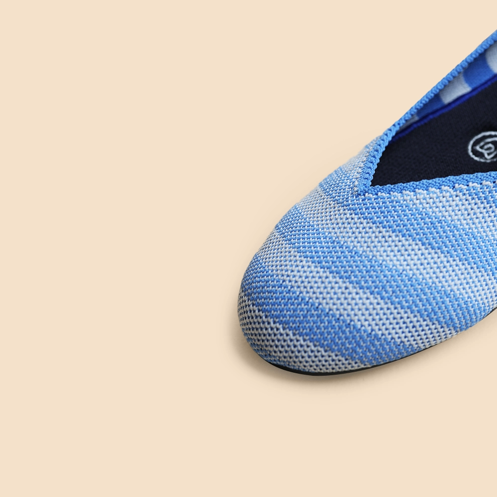 Rothy - Women - The Flat- Blue Rothy New Launch shoe designs