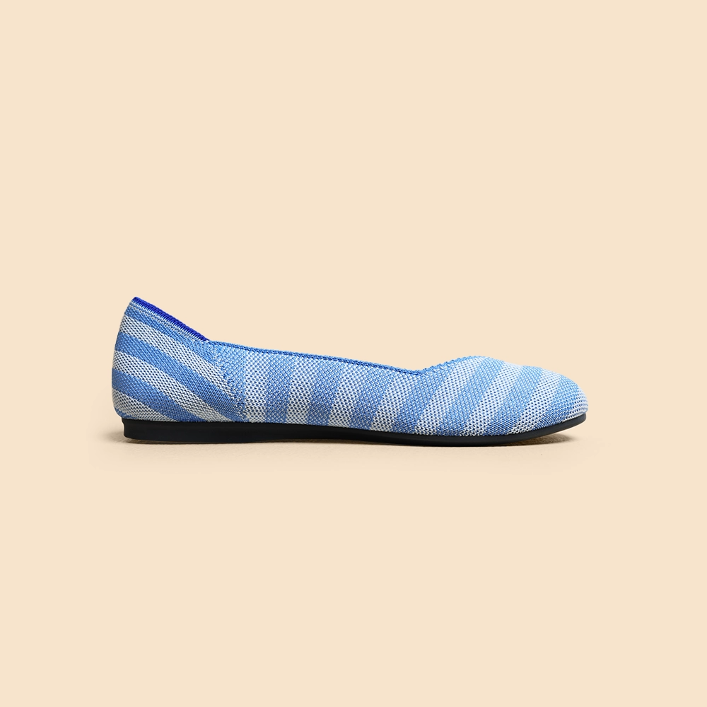 Rothy - Women - The Flat- Blue Rothy New Launch shoe designs