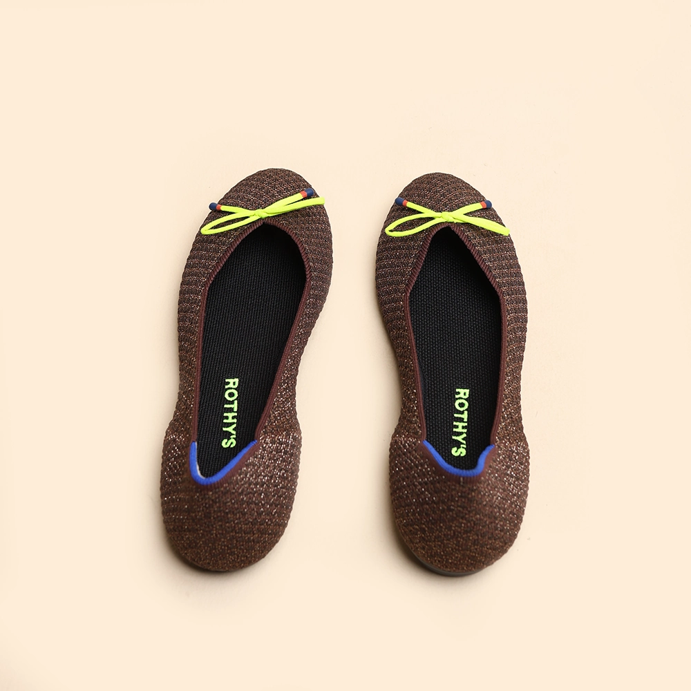 Rothy - Women - The Flat Bow- Brown Rothy New Launch innovative shoe styles