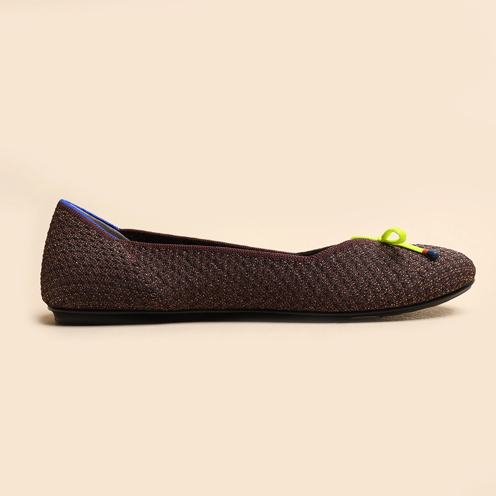 Rothy - Women - The Flat Bow- Brown Rothy New Launch shoe designs