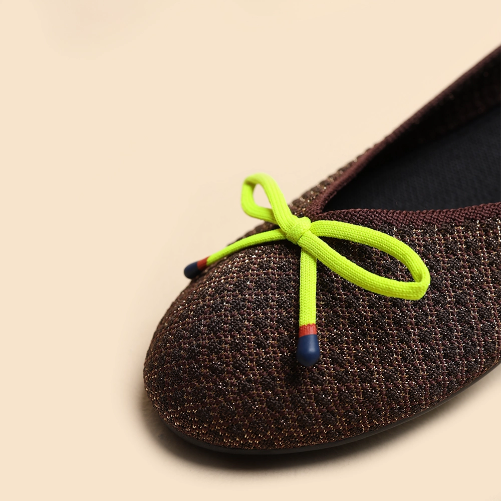 Rothy - Women - The Flat Bow- Brown Rothy New Launch shoe designs