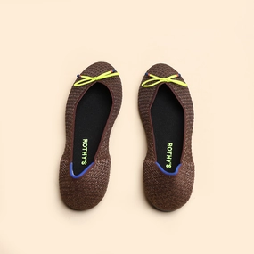 Rothy - Women - The Flat Bow- Brown Rothy New Launch innovative shoe styles