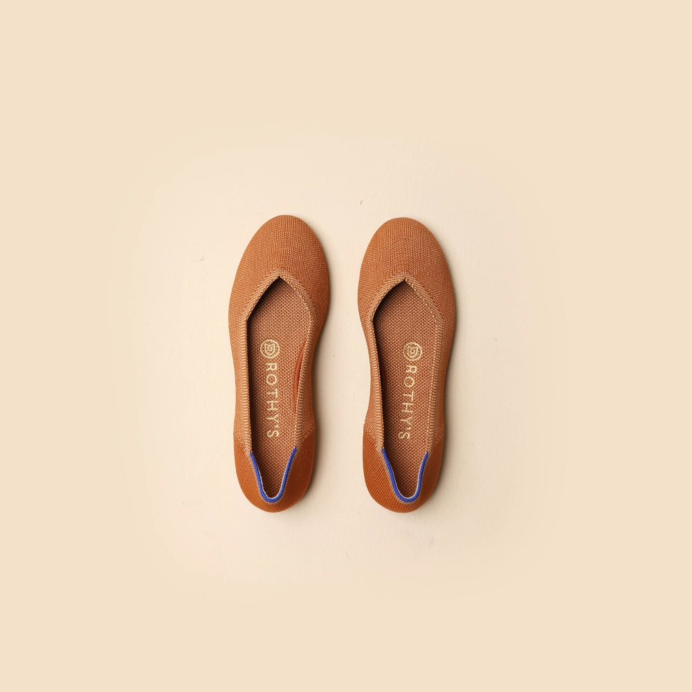Rothy - Women - The Flat- Fawn (Black Sole) Rothy New Launch innovative shoe styles