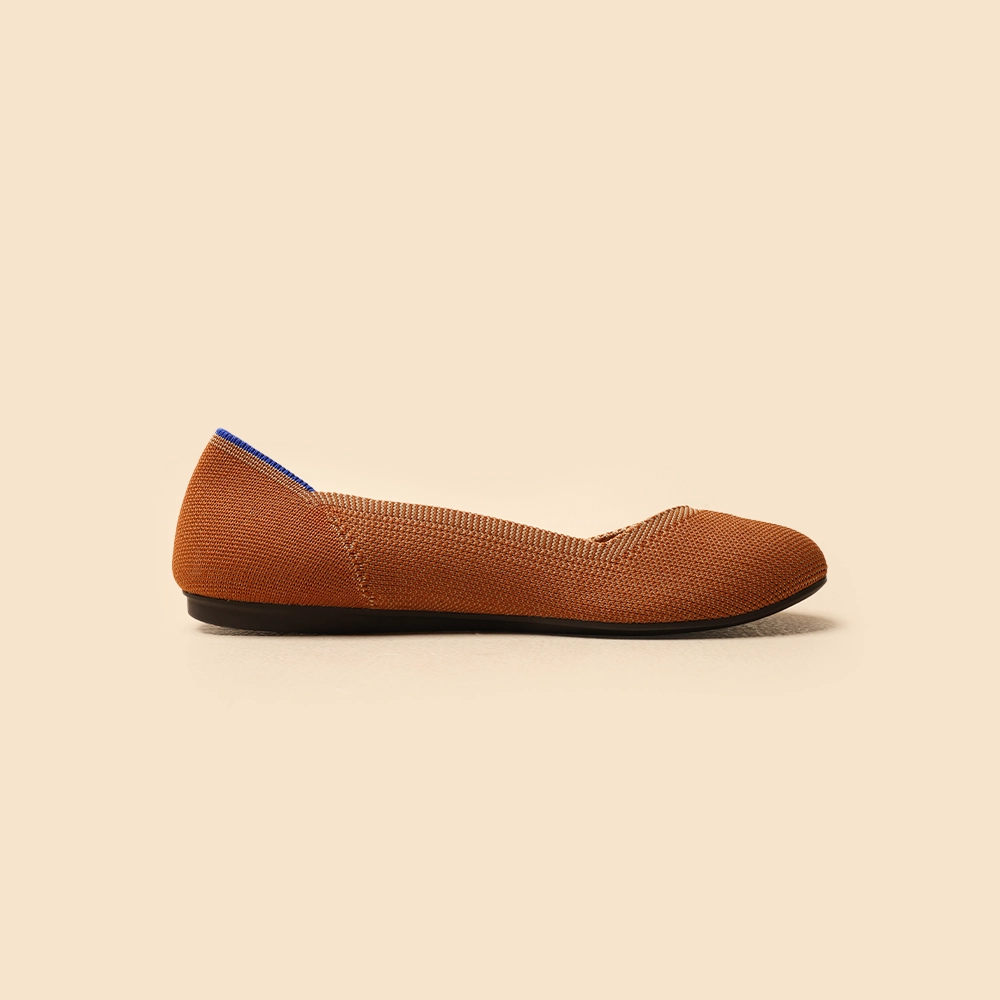 Rothy - Women - The Flat- Fawn (Black Sole) Rothy New Launch shoe designs