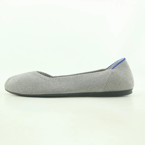 Rothy - Women - The Flat- Shiny silver Rothy New Launch innovative shoe styles