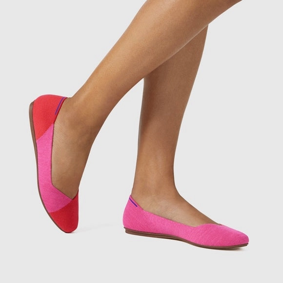 Rothy - Women - The Flat Square - Flame Azalea Rothy New Launch shoe designs