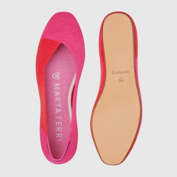 Rothy - Women - The Flat Square - Flame Azalea Rothy New Launch shoe designs