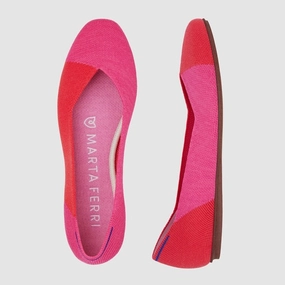 Rothy - Women - The Flat Square - Flame Azalea Rothy New Launch innovative shoe styles