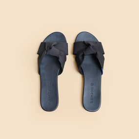Rothy - Women - The Knot Sandals-  Black Rothy New Launch innovative shoe styles