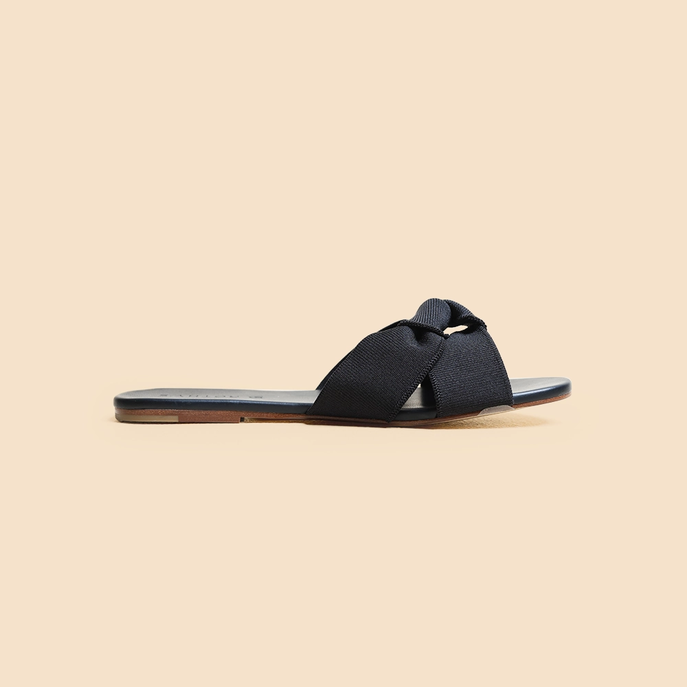 Rothy - Women - The Knot Sandals-  Black Rothy New Launch shoe designs