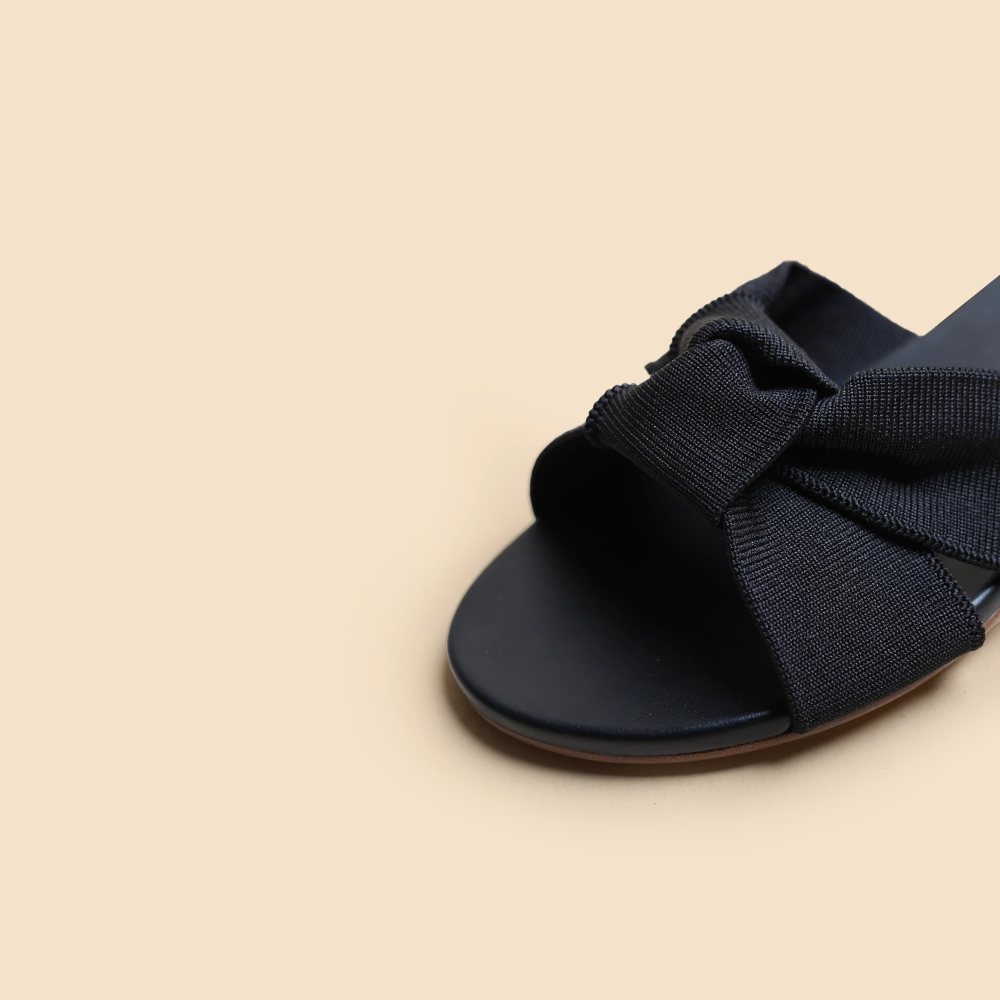 Rothy - Women - The Knot Sandals-  Black Rothy New Launch shoe designs