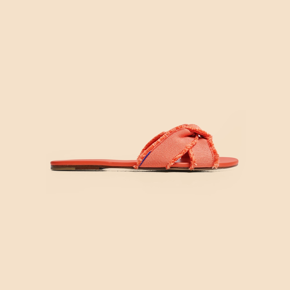 Rothy - Women - The Knot Sandals-  Orange Rothy New Launch shoe designs