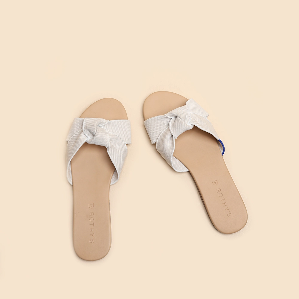 Rothy - Women - The Knot Sandals-  White Rothy New Launch shoe designs