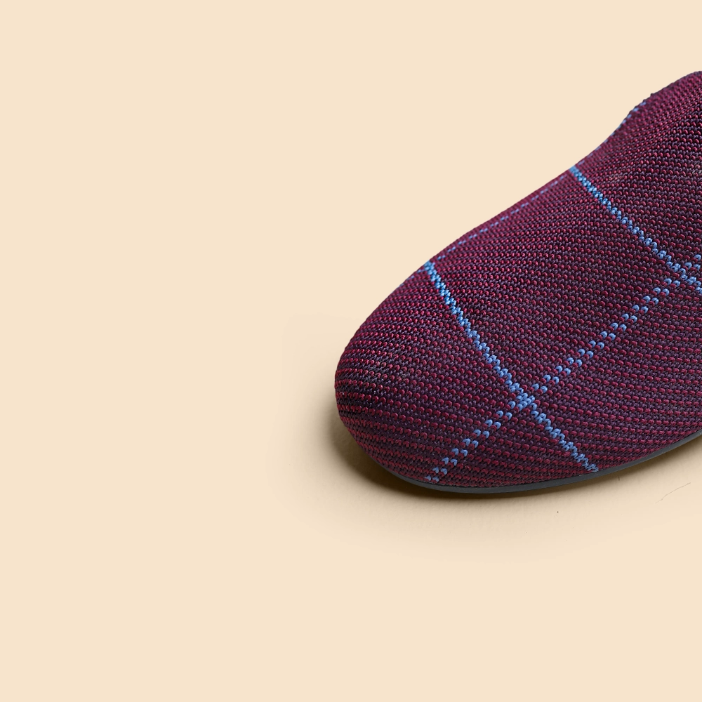 Rothy - Women - The Loafer - Burgundy Grid Rothy New Launch shoe designs