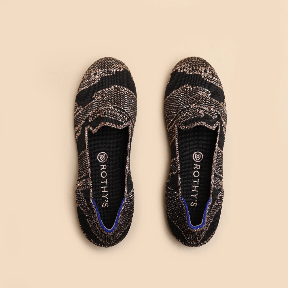 Rothy - Women - The Loafer - Golden Shimmer Rothy New Launch innovative shoe styles