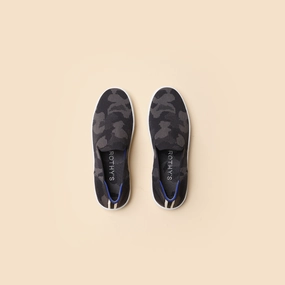 Rothy - Women - The Original Slip On Sneaker - Grey Camo Rothy New Launch innovative shoe styles