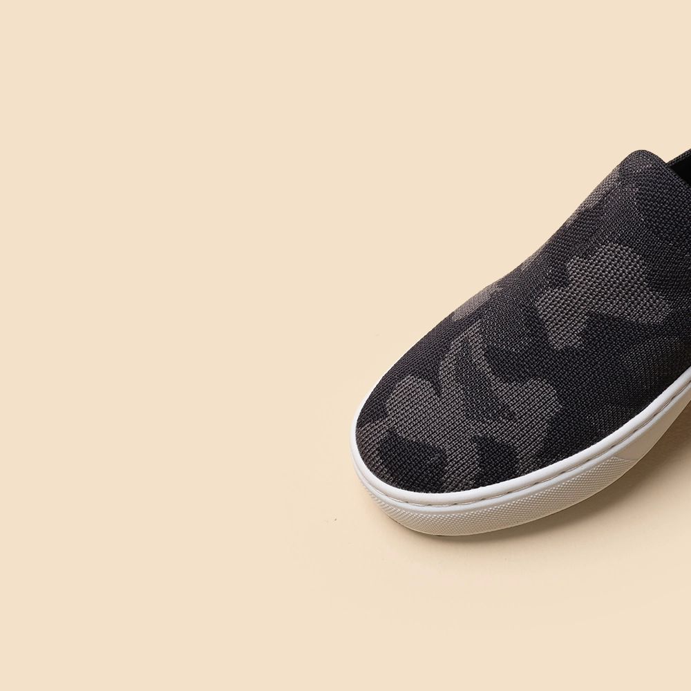 Rothy - Women - The Original Slip On Sneaker - Grey Camo Rothy New Launch shoe designs
