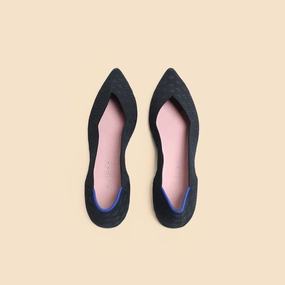 Rothy - Women - The Point - Black Pointed Rothy New Launch innovative shoe styles